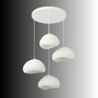 Opviq Loval-Set-Lora-50-4-T-Nua Lámpara de araña Blanca